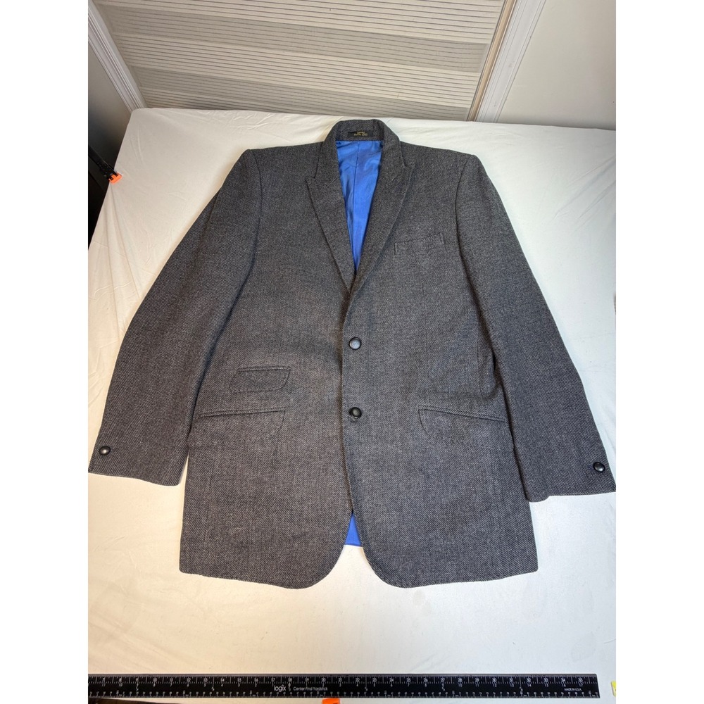 Harry Suits Mens Charcoal Grey Textured 2 Piece Suit Hand Crafted Blazer Pants